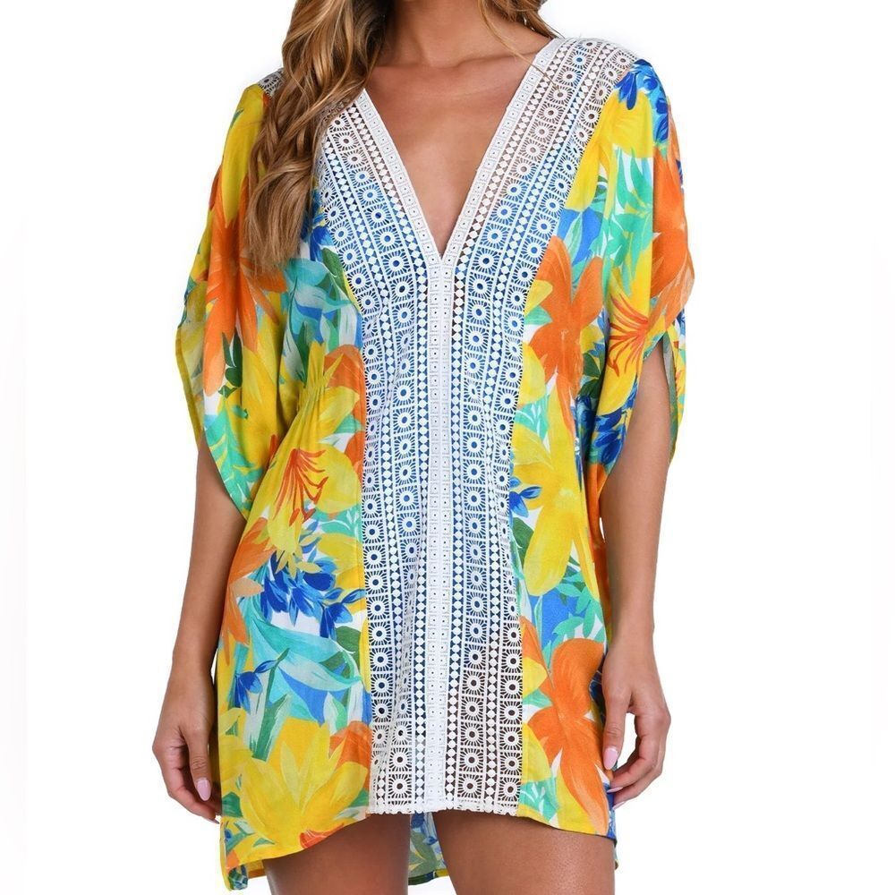 Sunshine 79 Summertime Vibes V-Neck Caftan